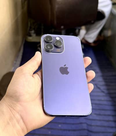 14 pro max pta 10/10 approved 128 gb water pack