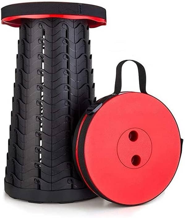 Outdoor / Indoor Folding Telescopic Stool Collapsible Foldable Lightweight Retractable Chair For Camping Travelling - Import Quality