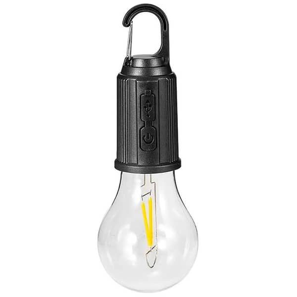 Portable LED Camping Bulb Light – USB Type-C Rechargeable Lamp with Hook, High Brightness Waterproof Lantern for Outdoor & Emergency PROMISE TO SELL