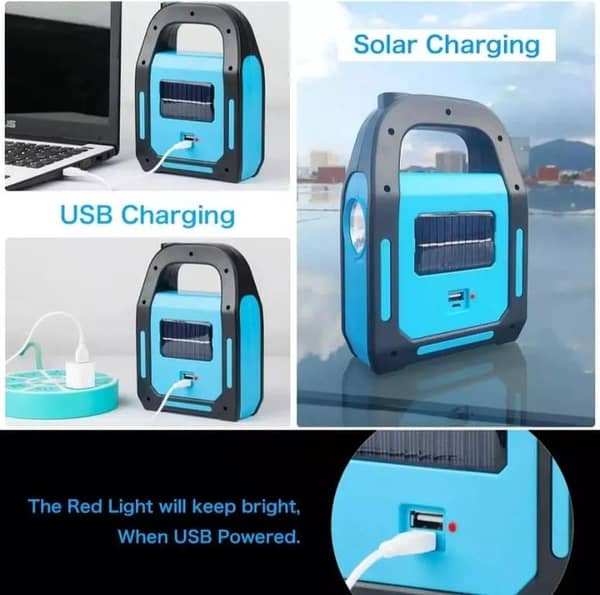 Hurry Bolt Genuine Big Size LED Work Light With Powerbank Hurry Bolt Work Lamp Solar Flashlight Rechargeable Emergency torch Lumens COB 3 Lights Spotlights Built-in Battery for Camping Household Workshop Automobile Multifunctional Solar Powerbank Light