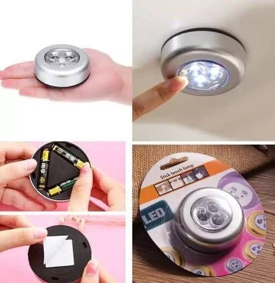 LED Touch Self Stick and Click Lights Push On/Off Light Battery Operated