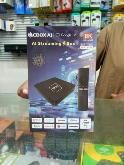 CBOX LATEST ANDROID TV BOX 8GB/128GB WITH VOICE REMOTE