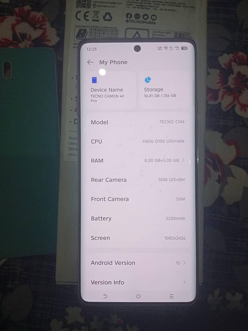 Tecno camon 40 pro 4