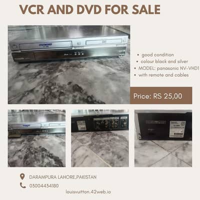 VCR player with DVD