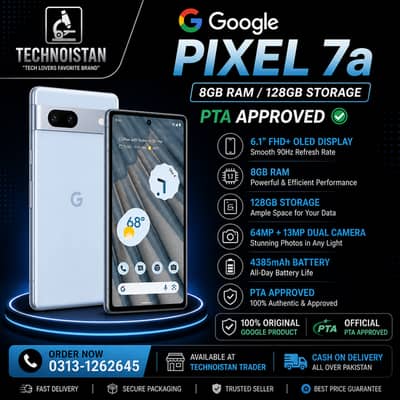 Google Pixel 7a (8GB/128GB) PTA Approved | Pixel 7a | Google Pixel