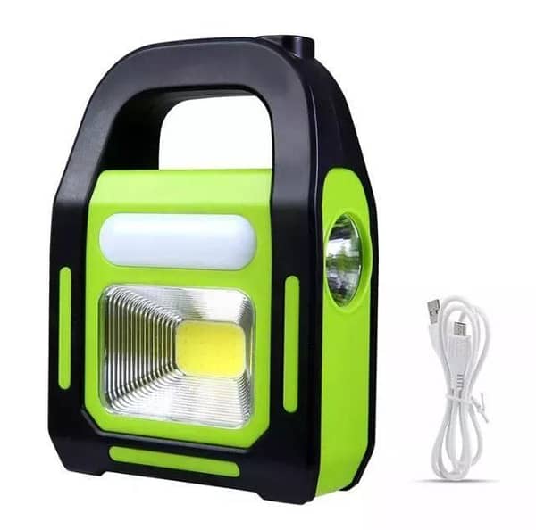 Genuine Big Size LED Work Light Hurry Bolt Work Lamp Solar Flashlight Rechargeable Emergency torch Lumens COB 3 Lights Spotlights Built-in Battery for Camping Household Workshop Automobile Multifunctional MULTICOLOR 20W 2000 Imported Best Original