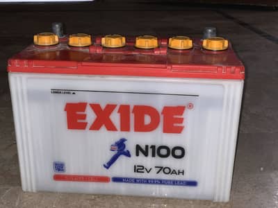 EXIDE BATTERY 12v70AH  100 MPR