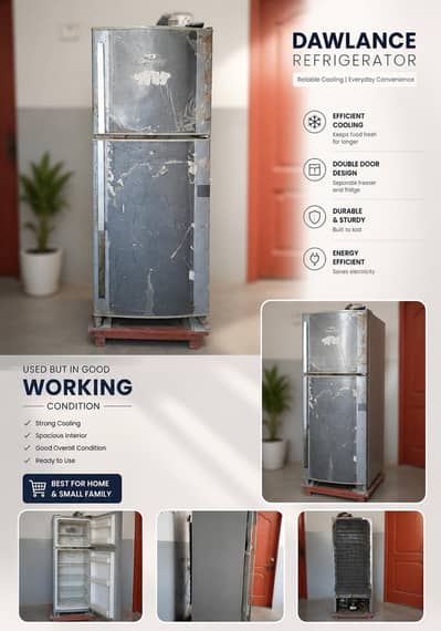 Dawlance fridge Double door fully working| Strong cooling|