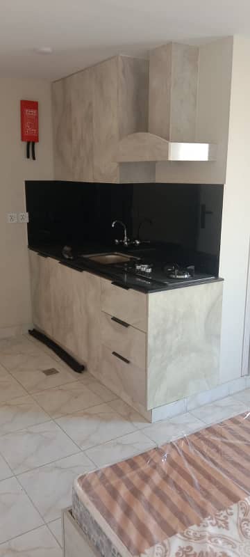 Studio Semi Furnsihed Apartment Available For Rent In Tauheed Block Sector F Bahria Town