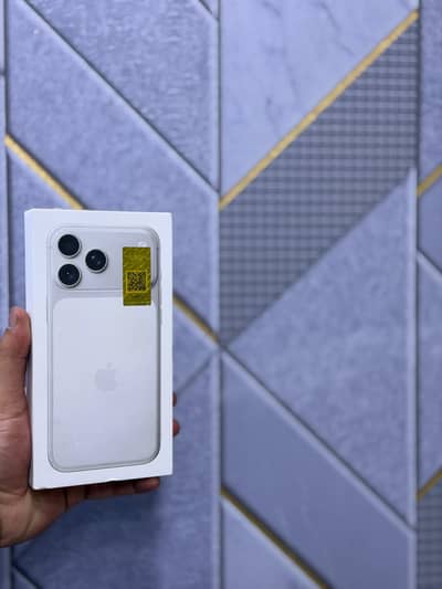 iPhone 17Pro Max 256GB Silver Official PTA Approved Non Active Packed