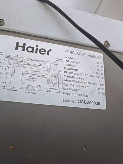 Haier freezer non frost