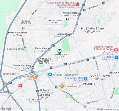 10 marla neat and clean marbled portion canal view society lahore