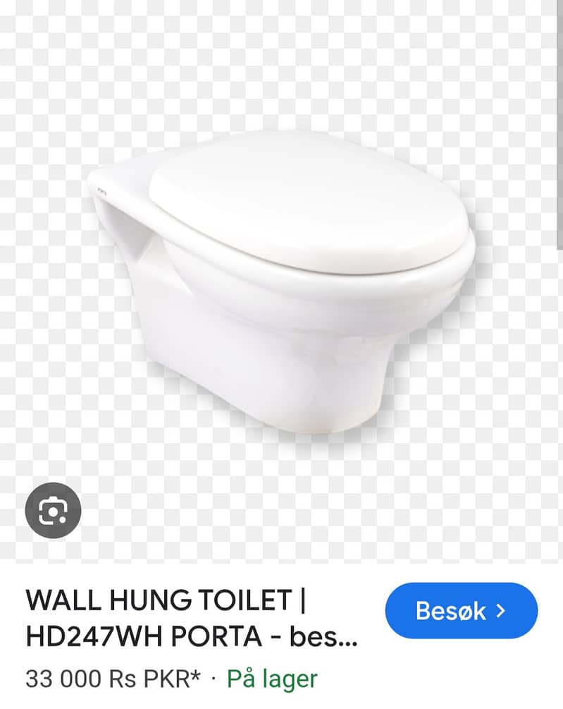 دیوار میں لگانے والا کموڈ کور کےساتھ 1