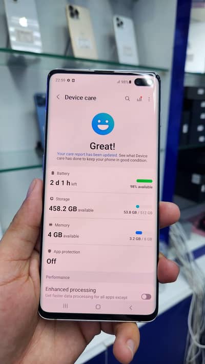 Samsung s10 plus official pta approved WhatsApp number 03281008492