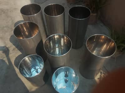 stainless steel ice cream cylinders