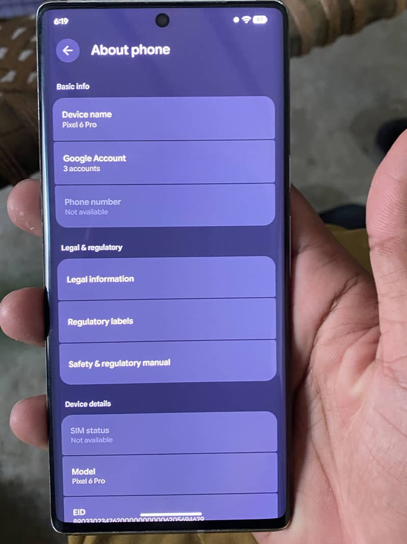 Google Pixel 6 pro 1