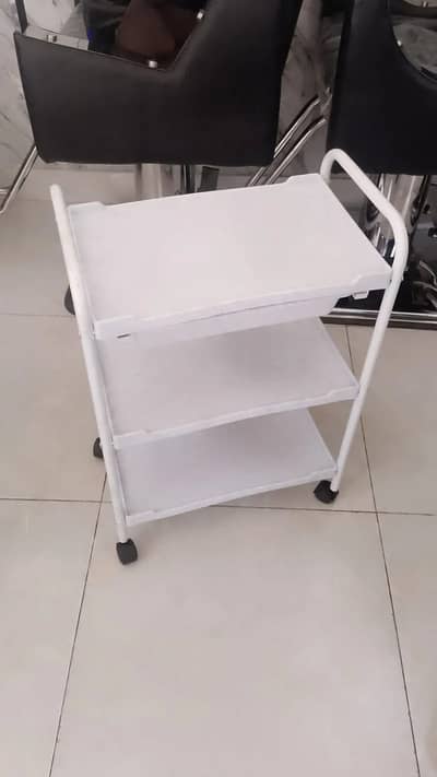 Rolling Pedicure Manicure Stool with Integrated Service Tray