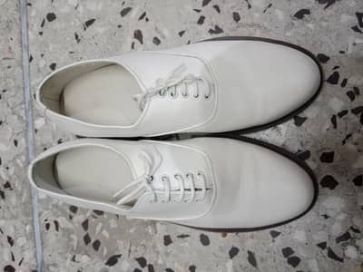 Pak Navy White Uniform Shoes Small Size, 39 Number