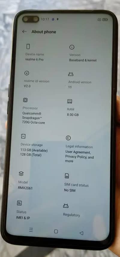 realme 6pro 8gb 128gb lush condition exchange possible