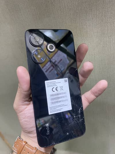 Redmi 13 8/128 with box without charger cable back break total genuine