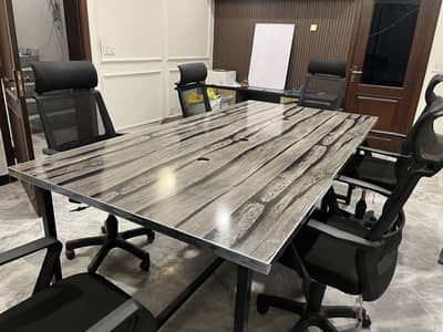 13 Office Chairs and 2 Tables