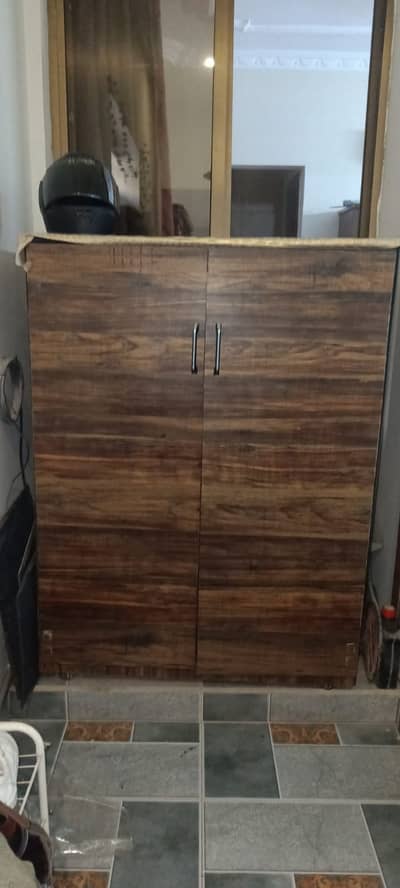 2 Door wooden wardrobe for sale