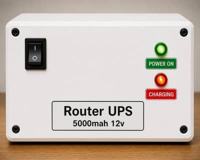 12V UPS with 6 hours Backup for Modem CCTV Cameras