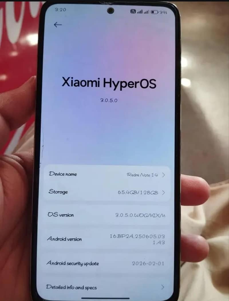 Redmi note 14 3