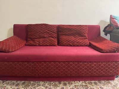 2-Seater Red Sofa