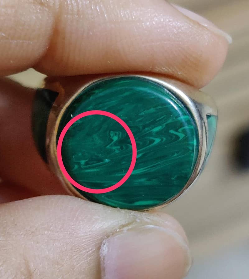 Malachite Stone Ring 1