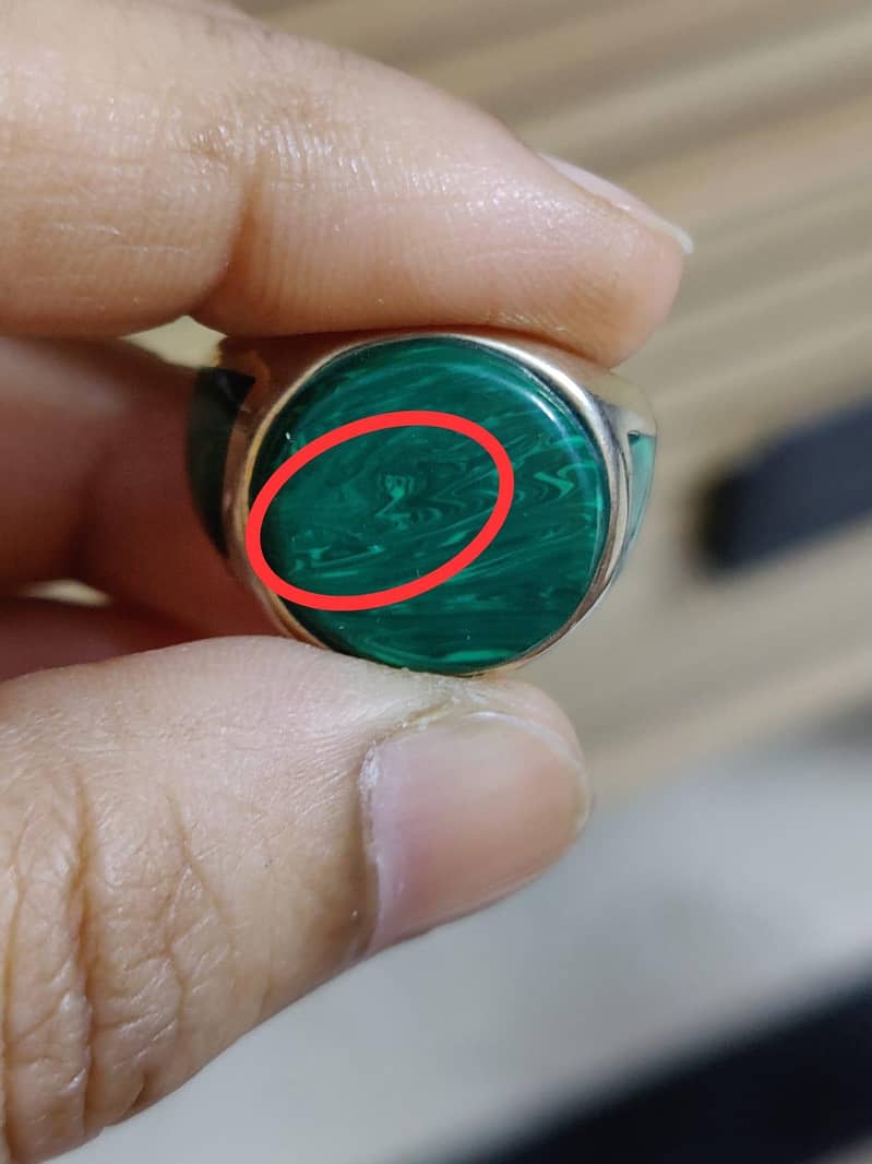 Malachite Stone Ring 2