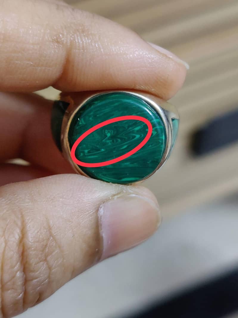 Malachite Stone Ring 3