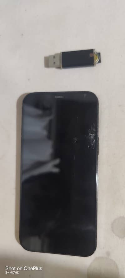 I phone 12 PRO MAX non -pta 128 gb front and back broken cheap price