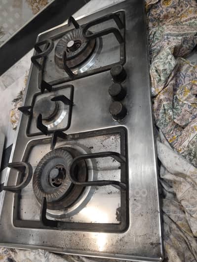three burner stove