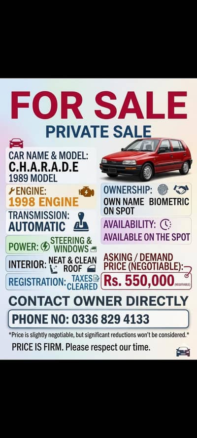 Automatic charade for sale