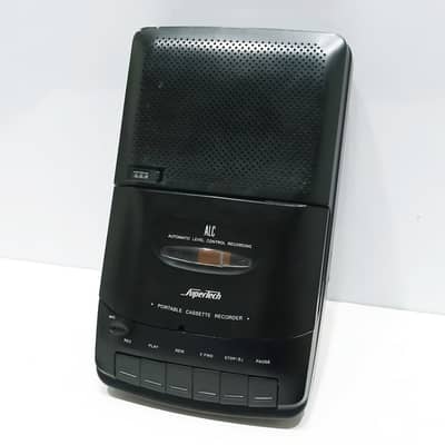 Vintage 1980s SuperTech TRC-8 Portable Cassette Recorder and Player