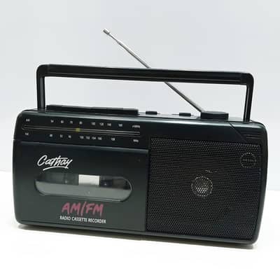 Vintage 1980s Cathay RC-535A AM/FM Radio Cassette Recorder Tape