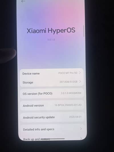 poco m7pro 5g 12+12 512