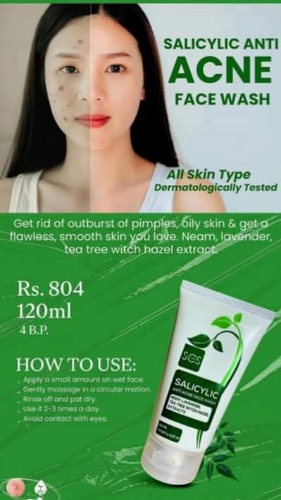 Anti-acne face wash