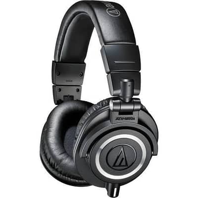 Audio technica m50x studio monitor headphones Blue Spark SL microphone