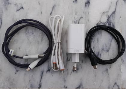 Infinix fast charger with 3 cables
