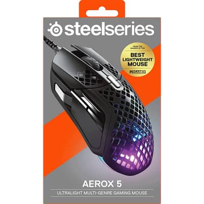 SteelSeries Aerox 5 Wireless RGB Gaming Mouse Ultra-lightweight Water