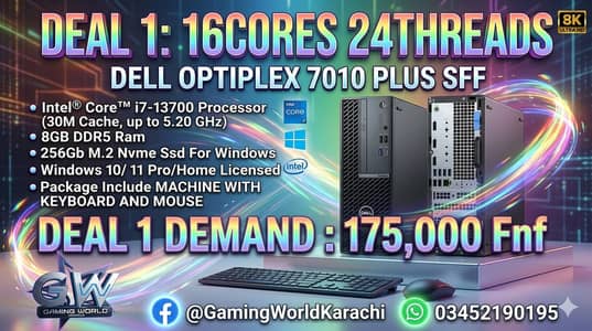 Dell Optiplex 7010 Plus SFF i7 i5 13th 12th Gen DDR5 Pc Deals