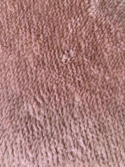 Luxury ottoman stool  solid wood with faux fur heavy weight fabric