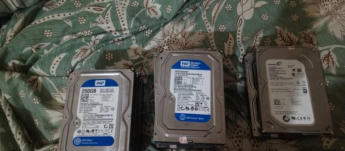 hard drive of 250 to 500gb