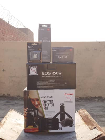 canon r50v connect creater kit with 1 year warranty.