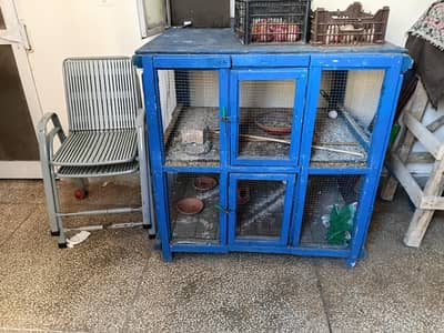 jumbo cage solid wooden