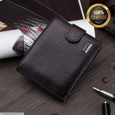 Brown colour leather wallet for man
