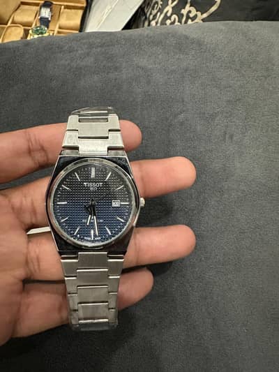 Tissot gray chane + blu daily