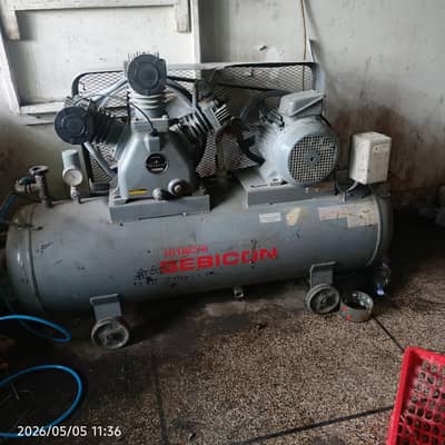 Air Compressor 10 HP / Hitachi Bebicon